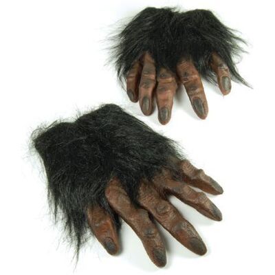 Bristol Novelty Brown Hairy Hands Werewolf Gloves Bristol Novelty Brown Hairy Hands Werewolf Gloves
