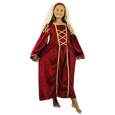Unknown - Tudor Princess Dress Red - Red Velour - Costume Unknown - Tudor Princess Dress Red - Red Velour - Costume