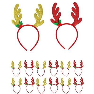 HENBRANDT Assorted Christmas Headbands Novelty Red and Green Elf Legs Reindeer Antlers with Santa hat Xmas Party Headwear Christmas Holiday Party Fancy Dress Accessories for Kids and Adults HENBRANDT Assorted Christmas Headbands Novelty Red and Green Elf Legs Reindeer Antlers with Santa hat Xmas Party Headwear Christmas Holiday Party Fancy Dress Accessories for Kids and Adults