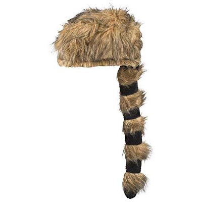 Boland Alaska Hat – Faux Fur Coonskin Cap with Long Tail – Brown Adult Fancy Dress Costume Accessory – One Size Headwear for Carnival, Parties and Themed Events Boland Alaska Hat – Faux Fur Coonskin Cap with Long Tail – Brown Adult Fancy Dress Costume Accessory – One Size Headwear for Carnival, Parties and Themed Events