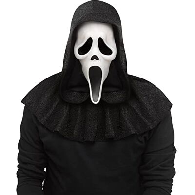 Fun World Officially Licensed 25th Anniversary Ghost Face Mask Costume Accessory, Black, One Size Fun World Officially Licensed 25th Anniversary Ghost Face Mask Costume Accessory, Black, One Size
