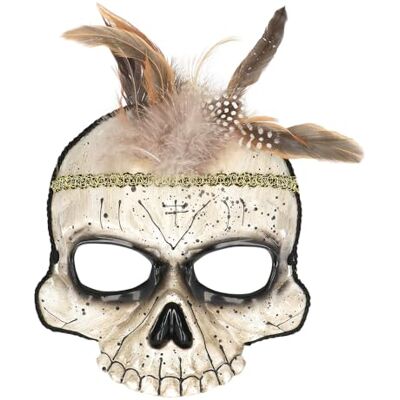 Boland 72383 Voodoo Damballa Half Mask for Costumes, Halloween and Carnival, Skull Boland 72383 Voodoo Damballa Half Mask for Costumes, Halloween and Carnival, Skull