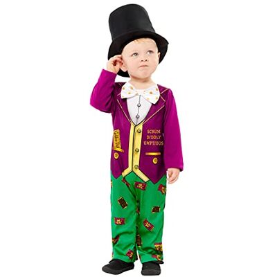 amscan 9916214 Officially Licensed Roald Dahl Willy Wonka Baby World Book Day Costume Age: 3-6 Months amscan 9916214 Officially Licensed Roald Dahl Willy Wonka Baby World Book Day Costume Age: 3-6 Months