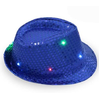 zhonghua LED Party Hat, LED Disco Top Hat Unisex Flashing LED Hat Jazz Hats for Men Women Party Costume (Blue) zhonghua LED Party Hat, LED Disco Top Hat Unisex Flashing LED Hat Jazz Hats for Men Women Party Costume (Blue)