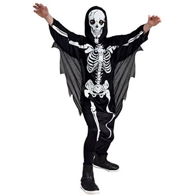 Boland 78074 Children's Costume Scary Skeleton Size 158 Black Boland 78074 Children's Costume Scary Skeleton Size 158 Black