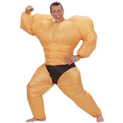 W WIDMANN MILANO Party Fashion Mens Inflatable Bodybuilder Costume for TV Cartoon & Film Fancy Dress W WIDMANN MILANO Party Fashion Mens Inflatable Bodybuilder Costume for TV Cartoon & Film Fancy Dress