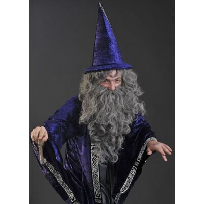 Bristol Novelty Grey Wizard Merlin Wig and Beard Set Bristol Novelty Grey Wizard Merlin Wig and Beard Set