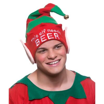 jokeshop Christmas Party Hats Novelty Selection Xmas Santa Elf Reindeer Festive Fancy Dress Adult Hat (Elf Hat Beer) jokeshop Christmas Party Hats Novelty Selection Xmas Santa Elf Reindeer Festive Fancy Dress Adult Hat (Elf Hat Beer)