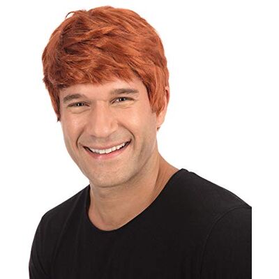 Bristol Novelty BW067 Male Wig Short Ginger, One Size Halloween Bristol Novelty BW067 Male Wig Short Ginger, One Size Halloween