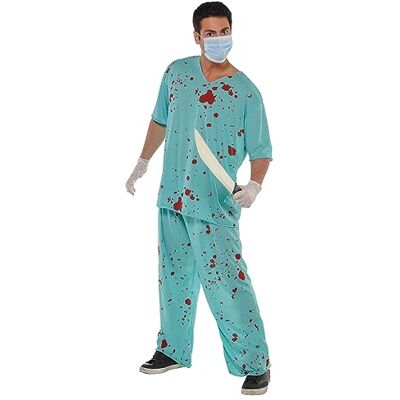 amscan Bloody Unisex Scrubs Fancy Dress Costume amscan Bloody Unisex Scrubs Fancy Dress Costume