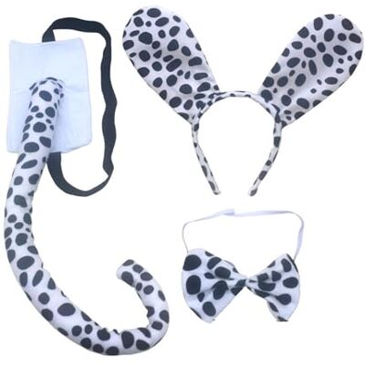 Pjeghbvop 3/4 Piece Dog Costume Accessory Set Dog Ears, Headband, Bow Tie, Nose Tail Accessory Set for Costumes for Toddlers, for People, Boys, Girls, Boys, Funny Pjeghbvop 3/4 Piece Dog Costume Accessory Set Dog Ears, Headband, Bow Tie, Nose Tail Accessory Set for Costumes for Toddlers, for People, Boys, Girls, Boys, Funny