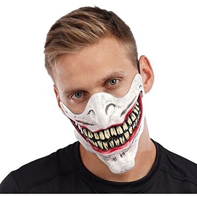 Stylex Halloween Latex Half Mask Fancy dress Cosplay Clown Skull Costume Accessories (Creepy Smile) Stylex Halloween Latex Half Mask Fancy dress Cosplay Clown Skull Costume Accessories (Creepy Smile)