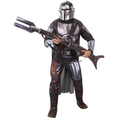 Rubies Star Wars Mandalorian inflatable blaster toy weapon with strap adult Includes inflatable blaster with shoulder strap—ideal for your next fancy dress party, Halloween or cosplay event Rubies Star Wars Mandalorian inflatable blaster toy weapon with strap adult Includes inflatable blaster with shoulder strap—ideal for your next fancy dress party, Halloween or cosplay event
