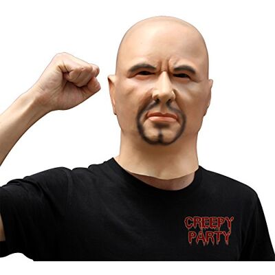 CreepyParty Human Realistic Latex Head Mask Man for Halloween Costume Party Carnival Cosplay CreepyParty Human Realistic Latex Head Mask Man for Halloween Costume Party Carnival Cosplay