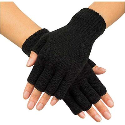 Boland 80s Black Fingerless Gloves, 1980s Fancy Dress Accessory, 80s, Party, Festival, Carnival, Adult, One Size Boland 80s Black Fingerless Gloves, 1980s Fancy Dress Accessory, 80s, Party, Festival, Carnival, Adult, One Size