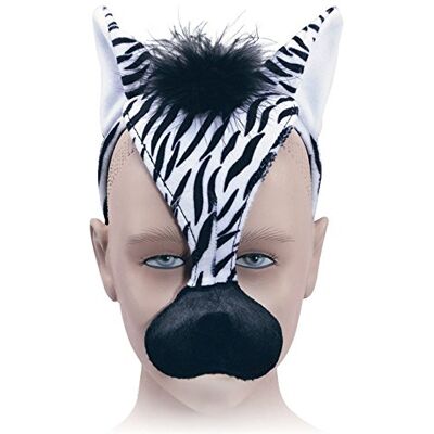 Bristol Novelty EM181 Zebra Mask and Sound on Headband, Unisex-Child, Multi-Colour, One Size Halloween Bristol Novelty EM181 Zebra Mask and Sound on Headband, Unisex-Child, Multi-Colour, One Size Halloween