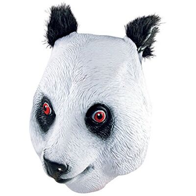 Bristol Novelty BM302 Panda Overhead Mask, Multi-Colour, One Size Halloween Bristol Novelty BM302 Panda Overhead Mask, Multi-Colour, One Size Halloween