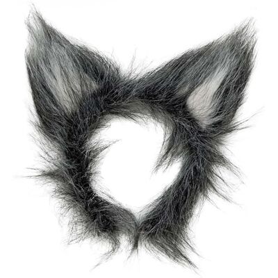 W WIDMANN MILANO Party Fashion 2324W Wolf Ears Plush Headband Black Grey Costume Accessory Werewolf Theme Party Carnival W WIDMANN MILANO Party Fashion 2324W Wolf Ears Plush Headband Black Grey Costume Accessory Werewolf Theme Party Carnival