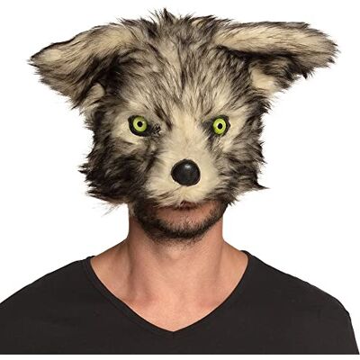 Boland Plush Half Face Mask Werewolf Wolf Dog Fancy Dress Boland Plush Half Face Mask Werewolf Wolf Dog Fancy Dress