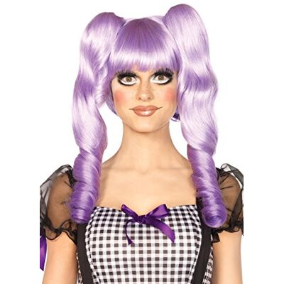 Leg Avenue Dolly bob wig with clips Lavender Leg Avenue Dolly bob wig with clips Lavender