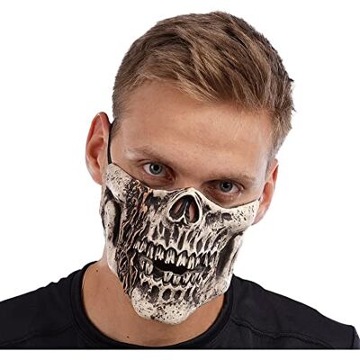 Stylex Halloween Latex Half Mask Fancy dress Cosplay Clown Skull Costume Accessories (Skull) Stylex Halloween Latex Half Mask Fancy dress Cosplay Clown Skull Costume Accessories (Skull)