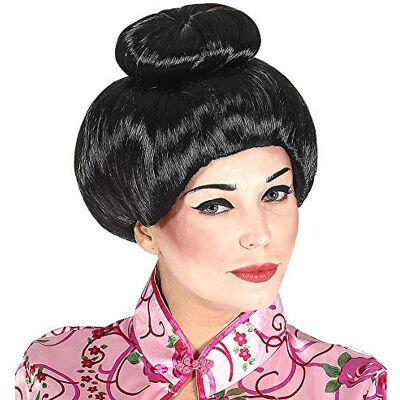W WIDMANN MILANO Party Fashion Widmann 01509 Geisha Wig, Black, Japanese, Carnival, Theme Party W WIDMANN MILANO Party Fashion Widmann 01509 Geisha Wig, Black, Japanese, Carnival, Theme Party