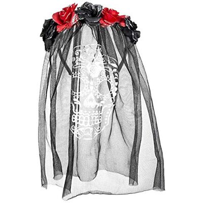 Boland La Calavera Headband with Veil Multi-Coloured 97044 Boland La Calavera Headband with Veil Multi-Coloured 97044