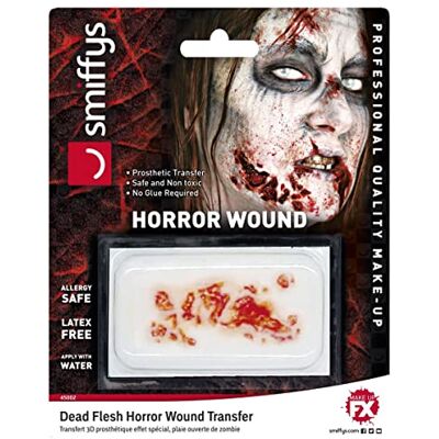 Smiffys Smiffy's Fake Zombie Wound Self-Adhesive Latex , Unisex-Adult, SM45002, One Size, Multi-Coloured Smiffys Smiffy's Fake Zombie Wound Self-Adhesive Latex , Unisex-Adult, SM45002, One Size, Multi-Coloured