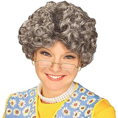 Rubies Forum Novelties Unisex Afro Wig/Assorted Color Clown Wigs, Gray, One Size Rubies Forum Novelties Unisex Afro Wig/Assorted Color Clown Wigs, Gray, One Size