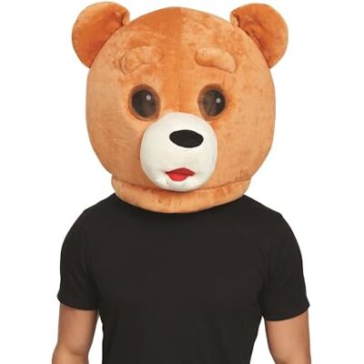 Bristol Novelty BM559 Teddy Bear Mascot Mask, Men, Women, Brown, One Size Bristol Novelty BM559 Teddy Bear Mascot Mask, Men, Women, Brown, One Size