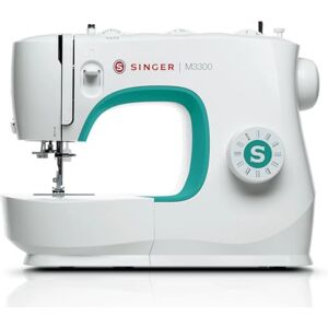 Singer M3300 Sewing Machine with 97 Stitch Applications, Metal Plastic, Green/White Singer M3300 Sewing Machine with 97 Stitch Applications, Metal Plastic, Green/White