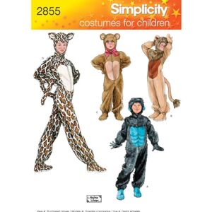 Simplicity Sewing Pattern U02855A Child, Boy & Girl Costumes, Paper, White, A (XS,S,M,L) Simplicity Sewing Pattern U02855A Child, Boy & Girl Costumes, Paper, White, A (XS,S,M,L)