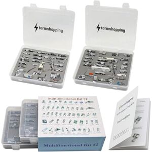 Stormshopping Janome Brother Singer Low Shank Domestic Sewing Machine Presser Feet 52pcs Deluxe Package Stormshopping Janome Brother Singer Low Shank Domestic Sewing Machine Presser Feet 52pcs Deluxe Package