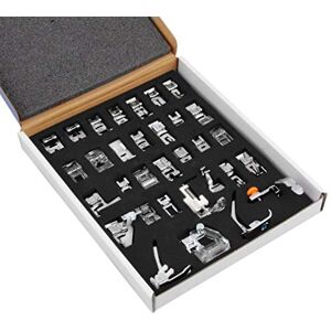 ANYQOO Professional Domestic Sewing Foot Presser Foot Presser Feet Set for Singer, Brother, Janome,Kenmore, Babylock,Elna,Toyota,New Home,Simplicity and Low Shank Sewing Machines (32 Pcs) ANYQOO Professional Domestic Sewing Foot Presser Foot Presser Feet Set for Singer, Brother, Janome,Kenmore, Babylock,Elna,Toyota,New Home,Simplicity and Low Shank Sewing Machines (32 Pcs)