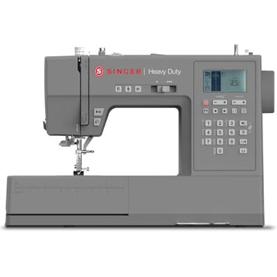 Singer Heavy Duty 6800C Computerized Sewing Machine with Accessory Kit Strong Motor with Enhanced Piercing Power, 586 Stitch Applications, LCD Screen, Full Metal frame & 1-step Buttonhole Singer Heavy Duty 6800C Computerized Sewing Machine with Accessory Kit Strong Motor with Enhanced Piercing Power, 586 Stitch Applications, LCD Screen, Full Metal frame & 1-step Buttonhole