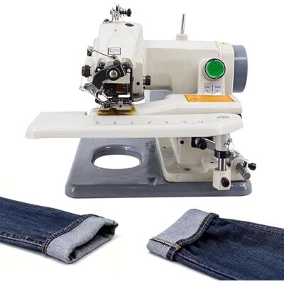 ZenSeFarin Professional Blind Stitch Hemming Machine, Portable Blind Stitch Hemming Machines, Sewing and Embroidery Machine, 1200rpm Speed, 3-8mm Needle Pitch, Single Thread Chain Stitch, with Pedal ZenSeFarin Professional Blind Stitch Hemming Machine, Portable Blind Stitch Hemming Machines, Sewing and Embroidery Machine, 1200rpm Speed, 3-8mm Needle Pitch, Single Thread Chain Stitch, with Pedal