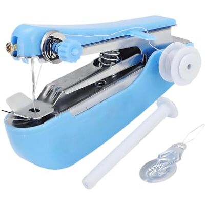 Haodream Handheld Manual Sewing Machine, Portable Small, B Portable Small Sewing Machines for Clothes and Hemming, Handy Needlework Tool, Easy to Use for Home and Travel Haodream Handheld Manual Sewing Machine, Portable Small, B Portable Small Sewing Machines for Clothes and Hemming, Handy Needlework Tool, Easy to Use for Home and Travel