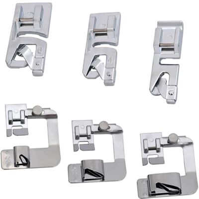 Windman Hemming Foot Kit 6Pcs Hemmer Foot Sewing Machine Presser Foot Hemmer for Brother Singer Janome Low Shank Sewing Machine Use Rolled Hem Presser Foot Windman Hemming Foot Kit 6Pcs Hemmer Foot Sewing Machine Presser Foot Hemmer for Brother Singer Janome Low Shank Sewing Machine Use Rolled Hem Presser Foot