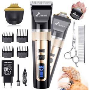 Gimars Pet Hair Clipper - 4-in-1, Low Noise, Cordless - Pet Grooming Kit Gimars Pet Hair Clipper - 4-in-1, Low Noise, Cordless - Pet Grooming Kit