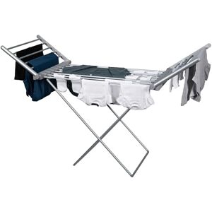 Abode Heated Electric Clothes Dryer Adjustable Clothes Airer with Foldable Wings & Protective Cover, Aluminium Drying Rack, Energy Efficient, Garment Dryer for Indoor, AECHD2001 (Horse Drying Rack) Abode Heated Electric Clothes Dryer Adjustable Clothes Airer with Foldable Wings & Protective Cover, Aluminium Drying Rack, Energy Efficient, Garment Dryer for Indoor, AECHD2001 (Horse Drying Rack)