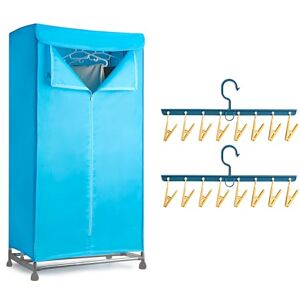 Vivo Technologies Electric Clothes Dryer with Sock Clip, 2-Tier Foldable Heated Clothes Airer with Cover,15KG Large Capacity Warm Air Drying Wardrobe,1500W Heated Clothes Airer,Energy-Efficient Clothes Drying Rack Vivo Technologies Electric Clothes Dryer with Sock Clip, 2-Tier Foldable Heated Clothes Airer with Cover,15KG Large Capacity Warm Air Drying Wardrobe,1500W Heated Clothes Airer,Energy-Efficient Clothes Drying Rack