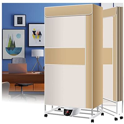 SOVORM Electric Clothes Dryer, Air Dryers Clothes Indoor Heated, Fast Drying Overheating Protection Heated Airer Cover, Power Saving Foldable Electric Air Dryer Winter The New SOVORM Electric Clothes Dryer, Air Dryers Clothes Indoor Heated, Fast Drying Overheating Protection Heated Airer Cover, Power Saving Foldable Electric Air Dryer Winter The New