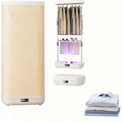 Hggdsac Portable drying cabinet, automatic drying and folding machine, Intelligent Timing, Dry Clothes, UV sterilization, 360° Circulating Heat Flow, for Home Dorm Travel, With Remote Control Hggdsac Portable drying cabinet, automatic drying and folding machine, Intelligent Timing, Dry Clothes, UV sterilization, 360° Circulating Heat Flow, for Home Dorm Travel, With Remote Control