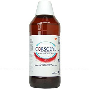 Corsodyl Corsodyl Mint Flavour Mouthwash, Specially Designed Benefits for Stop and Prevent Bleeding Gums, Irritated Gums, Mouth Ulcers, 600ml Corsodyl Corsodyl Mint Flavour Mouthwash, Specially Designed Benefits for Stop and Prevent Bleeding Gums, Irritated Gums, Mouth Ulcers, 600ml