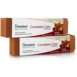 Himalaya Botanique Complete Care Toothpaste with Natural Cinnamon and Mint Gives Freshness and a Cooling Effect Herbal extracts Makes Teeth Whiter- 150g (Pack of 2) Himalaya Botanique Complete Care Toothpaste with Natural Cinnamon and Mint Gives Freshness and a Cooling Effect Herbal extracts Makes Teeth Whiter- 150g (Pack of 2)