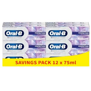 Oral-B 3D White Advanced Luxe Perfection Toothpaste 12 x 75ml Multipack Oral-B 3D White Advanced Luxe Perfection Toothpaste 12 x 75ml Multipack