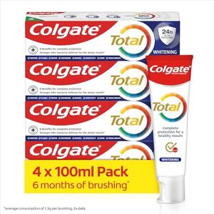 Colgate Total Whitening Toothpaste 100ml x4 Colgate Total Whitening Toothpaste 100ml x4