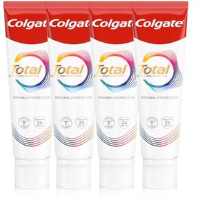 Colgate Total Active Prevention Original Toothpaste 100ml x4 Fights Root Causes* of Many Oral Health Problems³ 24h Antibacterial¹ Protection clinically Proven Patented² Technology Colgate Total Active Prevention Original Toothpaste 100ml x4 Fights Root Causes* of Many Oral Health Problems³ 24h Antibacterial¹ Protection clinically Proven Patented² Technology