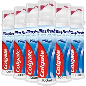 Colgate Max Fresh Toothpaste with Cooling Crystals 6 x 100ml Fresh Breath Toothpaste Fresh FX Technology for 10X Longer Lasting Cooling* Helps to Fight Cavities Keeps Teeth White Colgate Max Fresh Toothpaste with Cooling Crystals 6 x 100ml Fresh Breath Toothpaste Fresh FX Technology for 10X Longer Lasting Cooling* Helps to Fight Cavities Keeps Teeth White