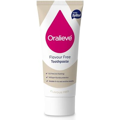 oralieve Flavour Free Toothpaste (1 x 75ml) SLS-Free, Non-Foaming Formula for Dry, Sensitive Mouths with Fluoride & Xylitol – Genuine Toothpaste oralieve Flavour Free Toothpaste (1 x 75ml) SLS-Free, Non-Foaming Formula for Dry, Sensitive Mouths with Fluoride & Xylitol – Genuine Toothpaste